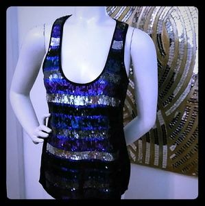 French Connection Sequin Tank Small Size 4